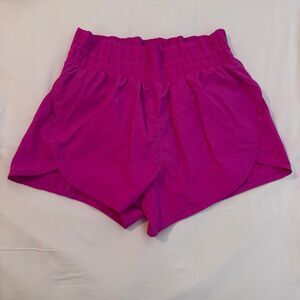 All in Motion High Waisted Hot Pink Shorts Lined Running Active